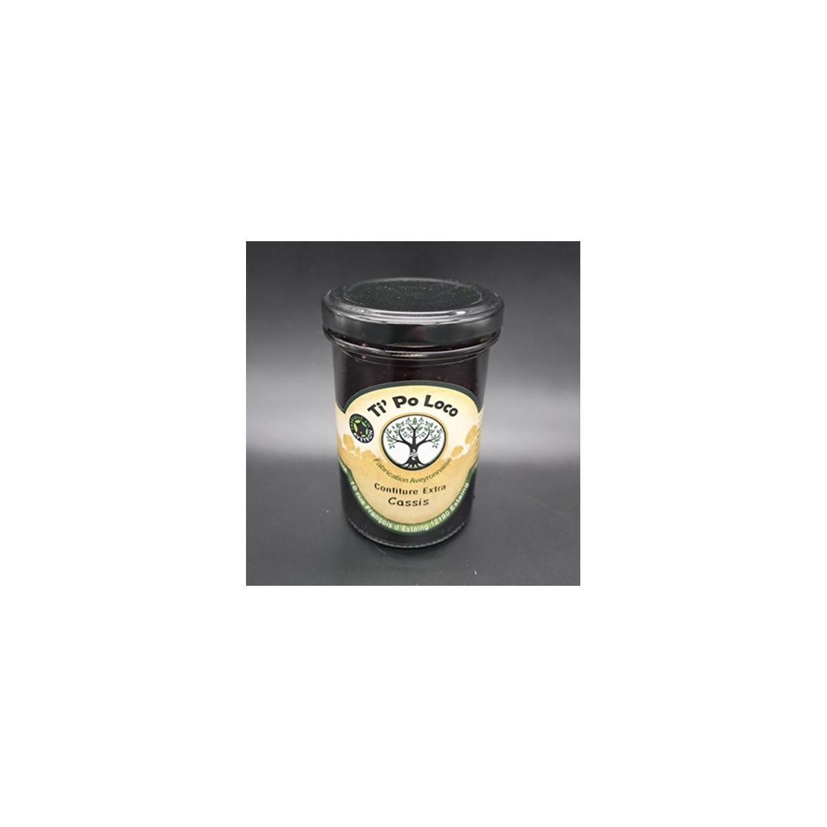 Confiture Ti'Po Loco Cassis 240g