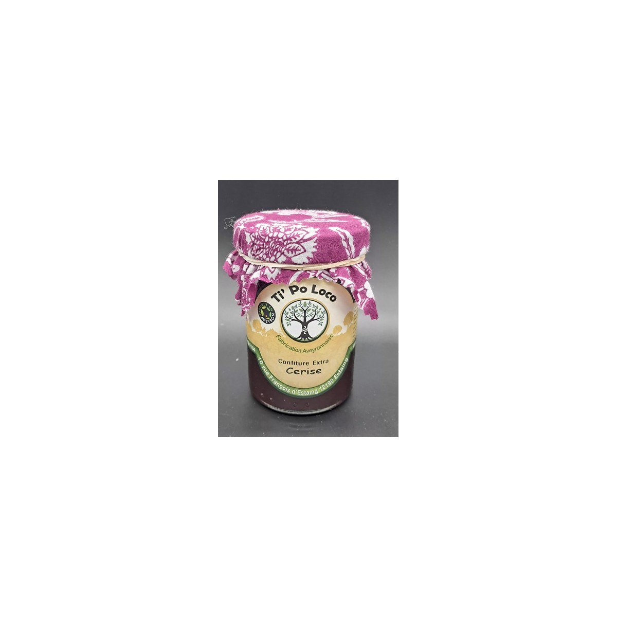 Confiture Ti'Po Loco Cerises 240g