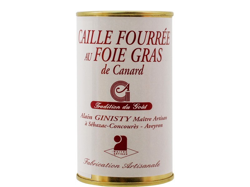 Caille fourée au foie gras de canard (190gr)