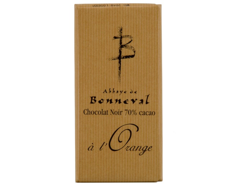 Chocolat noir 70% cacao - À l'Orange