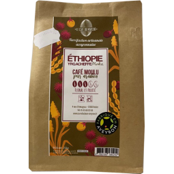 Café moulu pur arabica ETHIOPIE floral et fruité