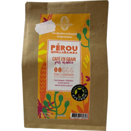 Café en grain pur arabica PEROU rond et gourmand