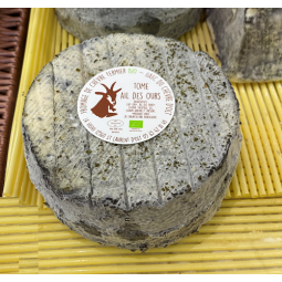 Tome de chèvre BIO à l'ail des Ours