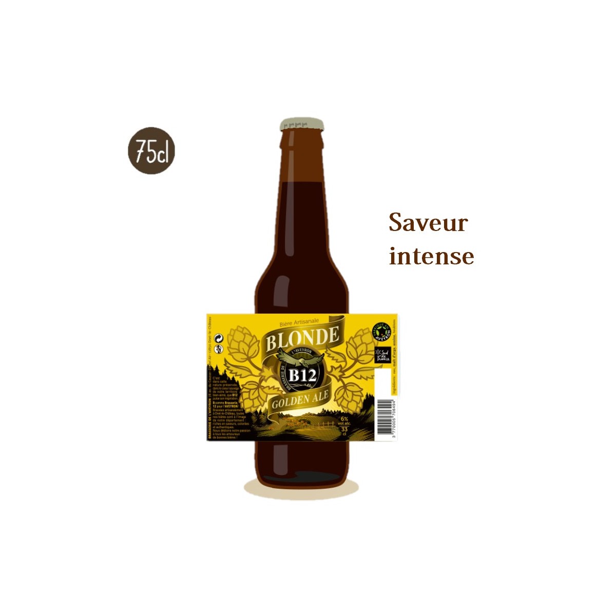 Bière de l'Aveyron B12 Blonde - 75cl
